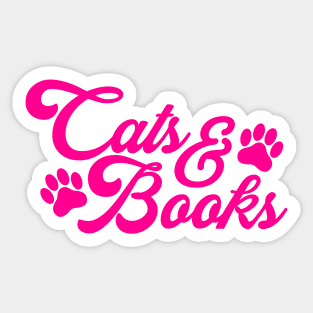 Cats & Books Sticker